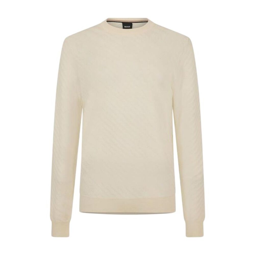 Boss Mens Knitted Regular Top / White